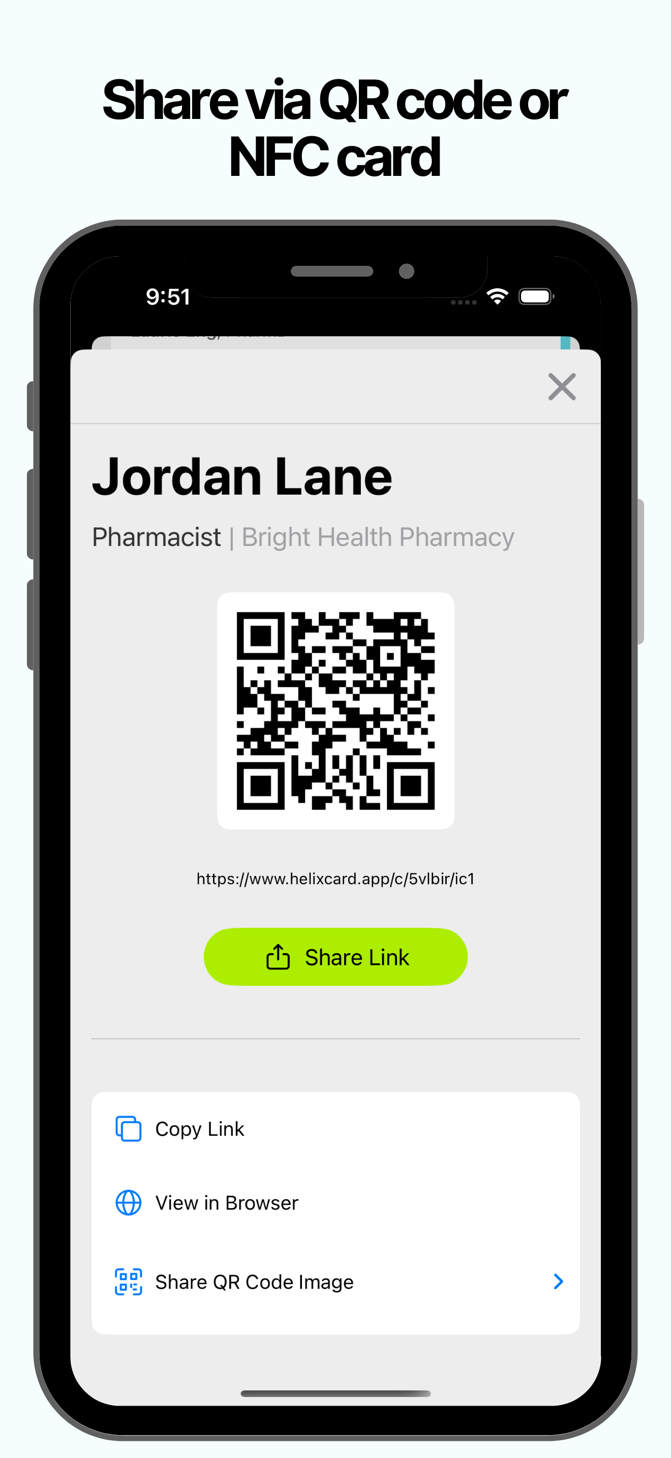 Helix: Digital Business Card