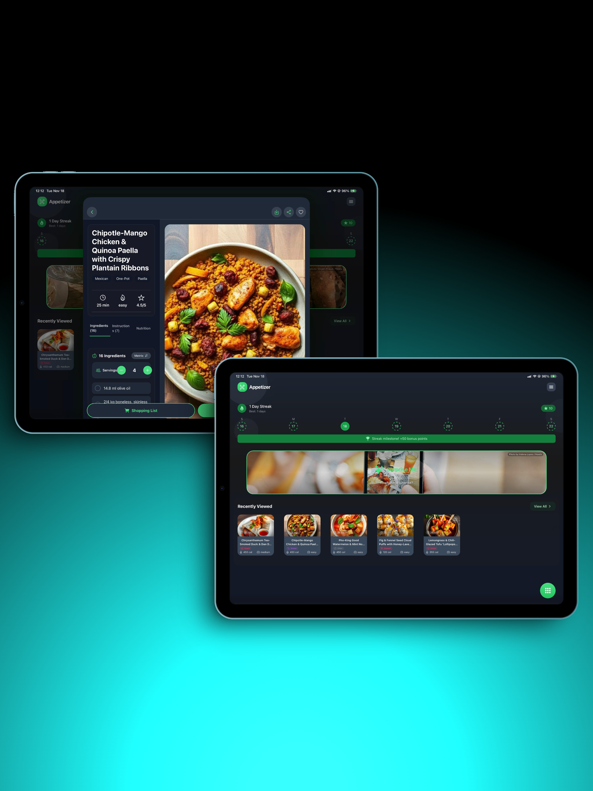 Appetizer: Meal Log & Planner screenshot 8