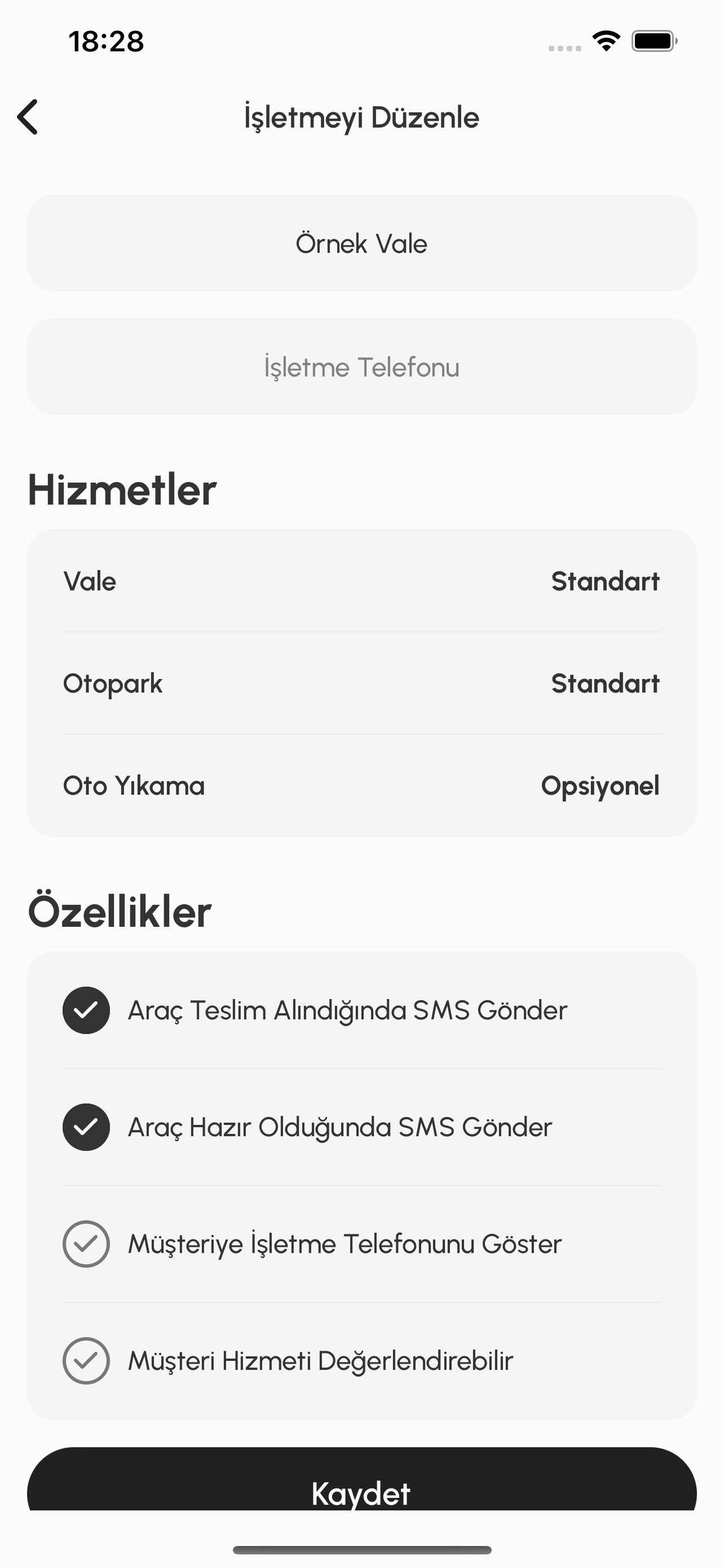 BUVALE - Vale Otopark & Yıkama