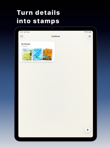 OneStamp iPad screenshot