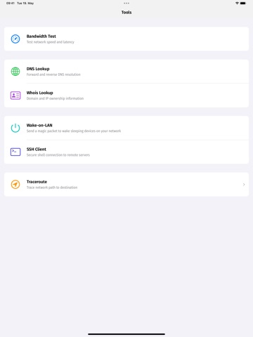 Network Lab iPad screenshot