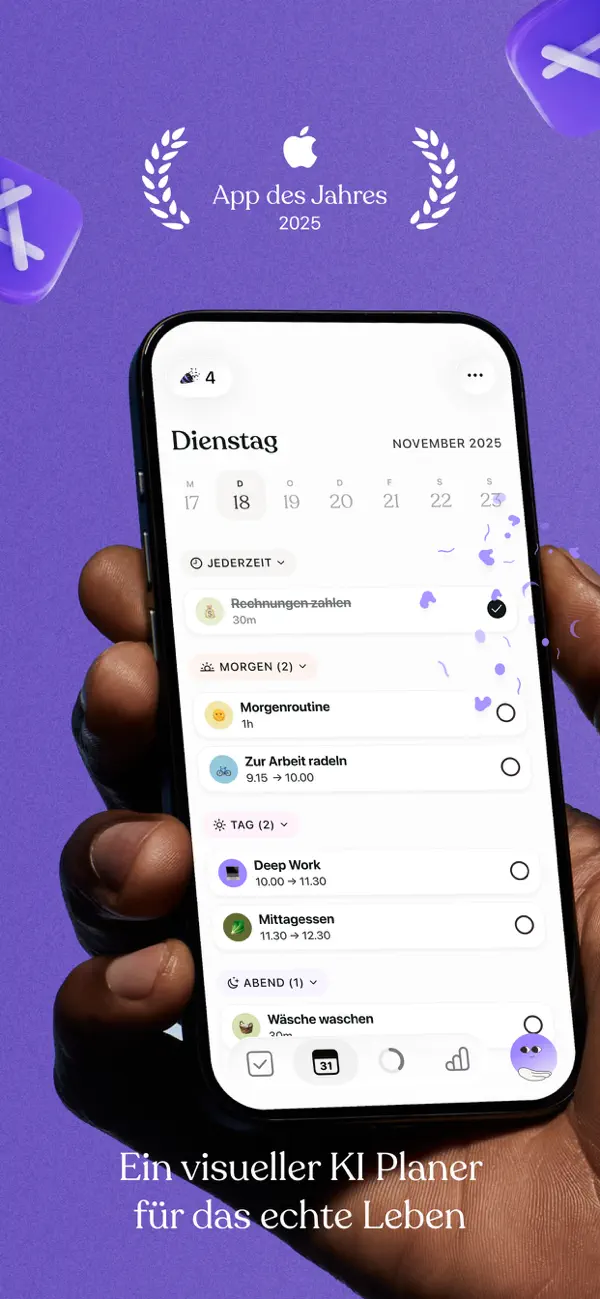 Tiimo: Visueller Tagesplaner Screenshot 1