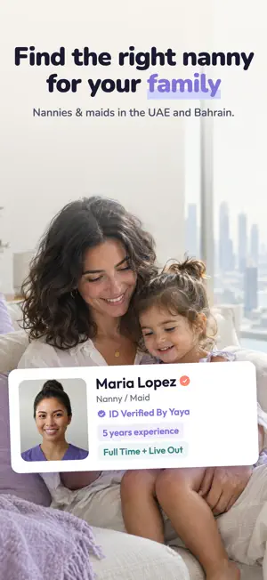 Yaya Middle East: Nanny & Maid screenshot 1