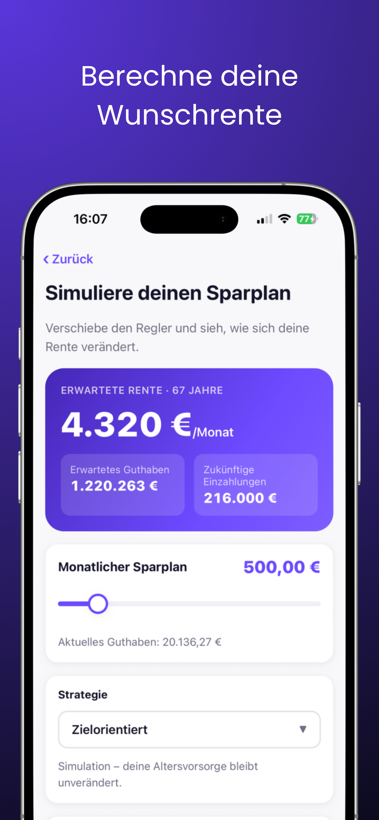 Pensionflow screenshot 3