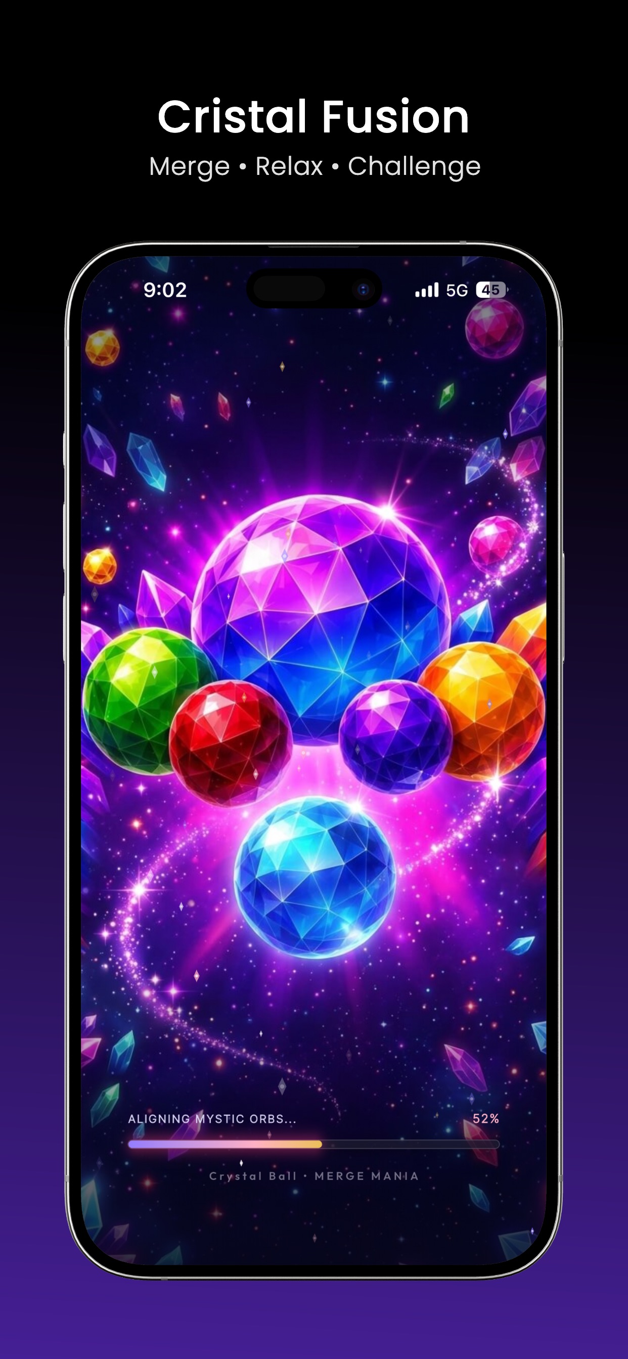 Screenshot 1 of Crystal Ball: Drop Merge