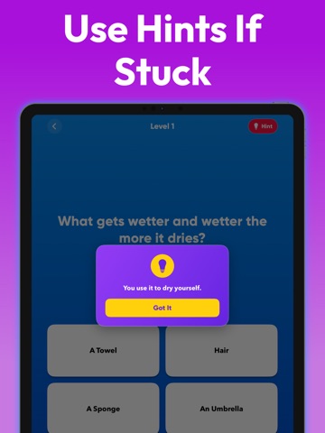 What Am I? - Riddle Quiz Game iPad screenshot