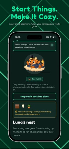 Taskami: Cozy Self Care Pet iPhone screenshot
