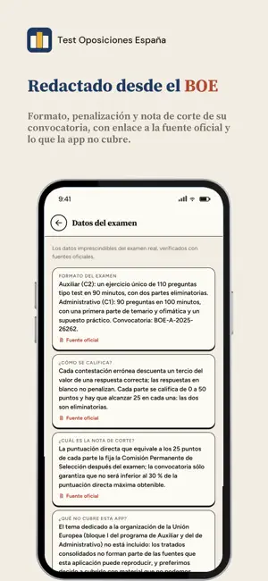 Test Oposiciones España screenshot 4