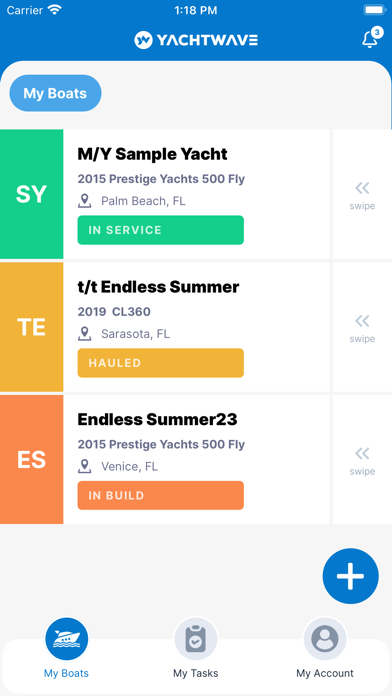 YachtWave - Maintenance App Screenshot
