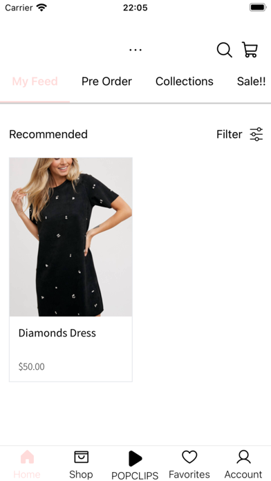 Glam Retail Bar Screenshot
