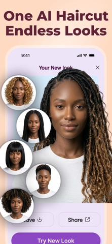 StyleCut AI: AI HairCut Filter iPhone screenshot