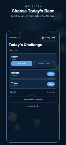 WordRace - Daily Word Duel screenshot
