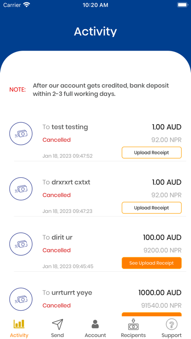 United Remit Screenshot