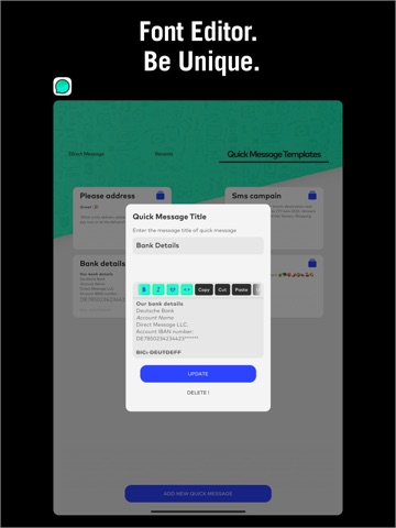 Direct Message for WhatsApp iPad screenshot