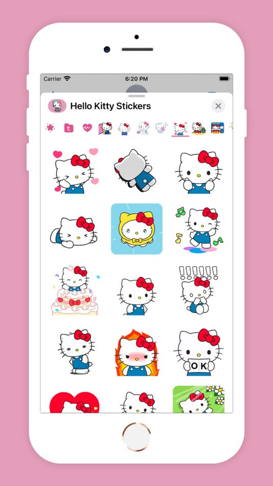 #3. Hello Kitty Sticker Packs (iOS) By: Varshaben Radadiya