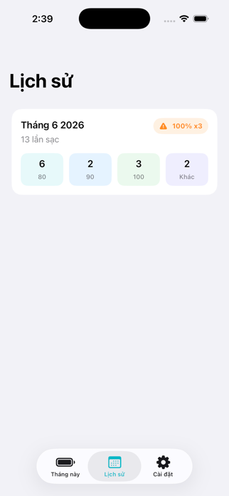 EV Charge Log Screenshot 1 of 3