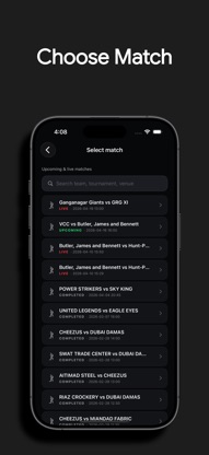 CrickPro Live: Match Streamer screenshot 1