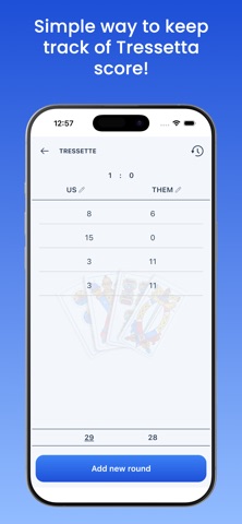 Tressette & Briscola counter iPhone screenshot
