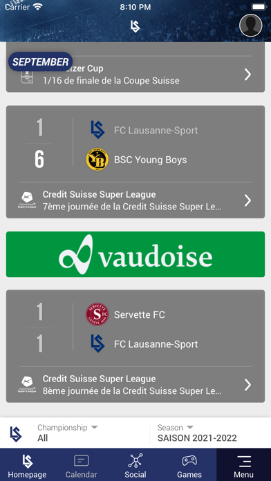 FC Lausanne-Sport Screenshot