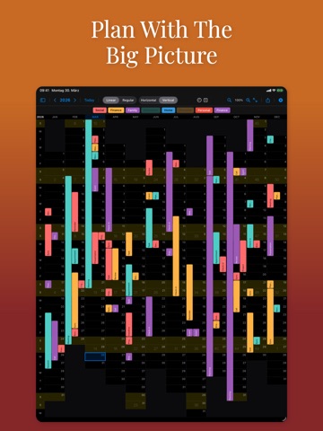 Lineár Calendar iPad screenshot