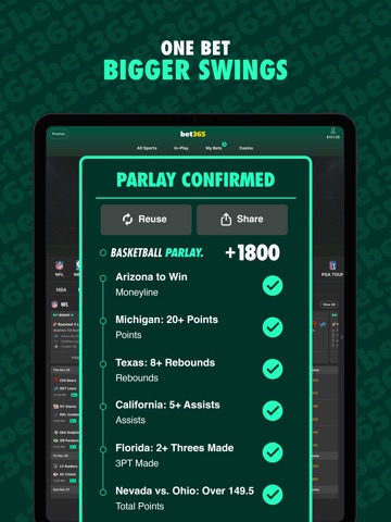 bet365 Sports Betting iPad screenshot 9