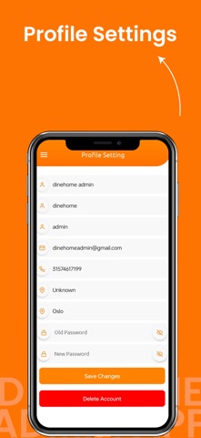 DineHome Admin App Screenshot 7 of 7