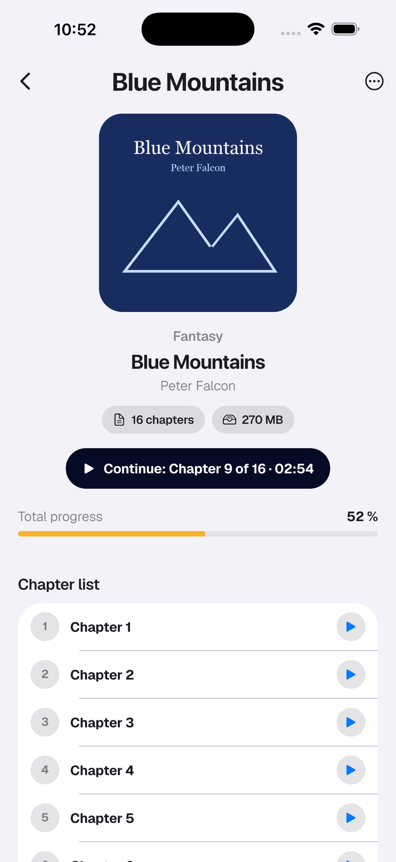 Screenshot 3 of Chapter - Audiobook Player