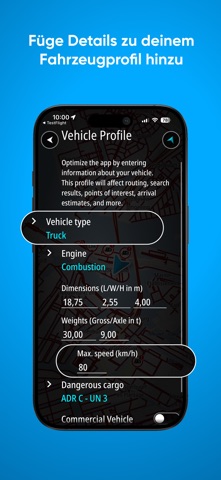 TomTom GO Expert: Lkw Navi iPhone screenshot 2