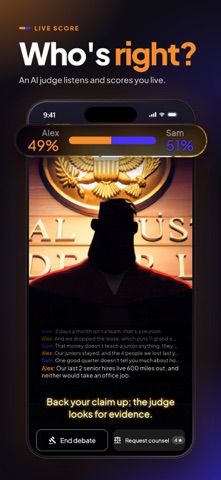 Who's Right? AI Debate Judge screenshot 1