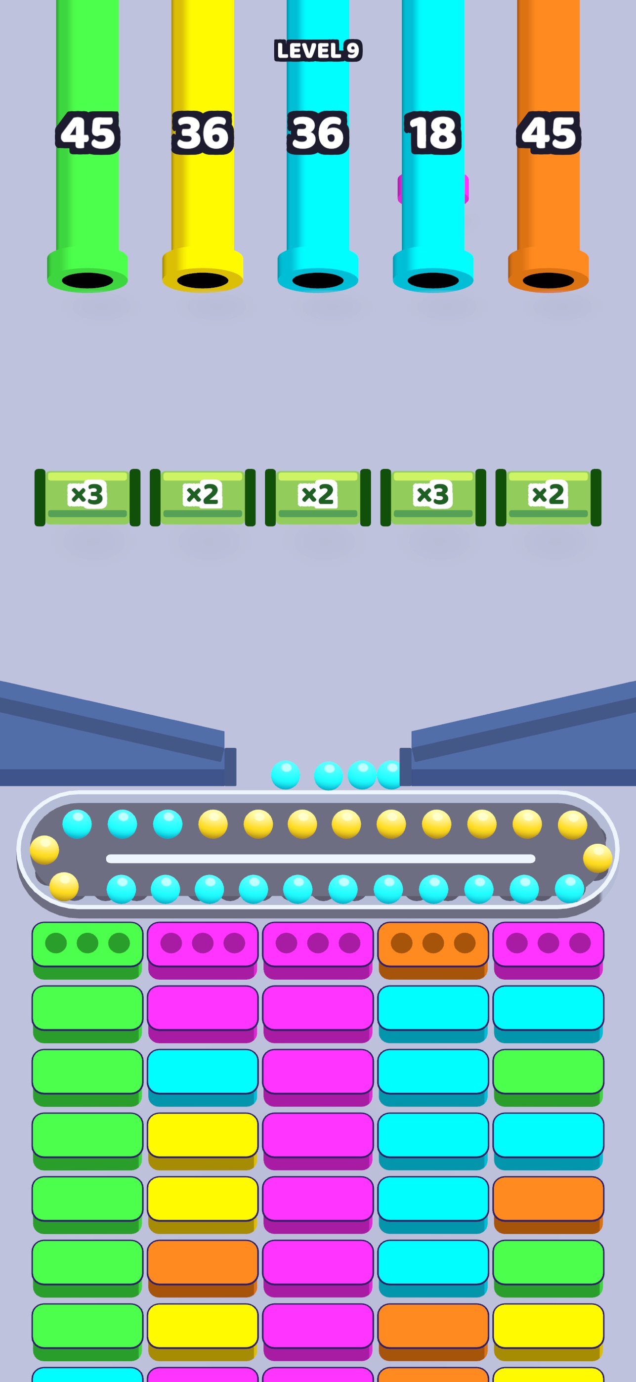 Screenshot 2 of Color Marble Flow: Marble Sort