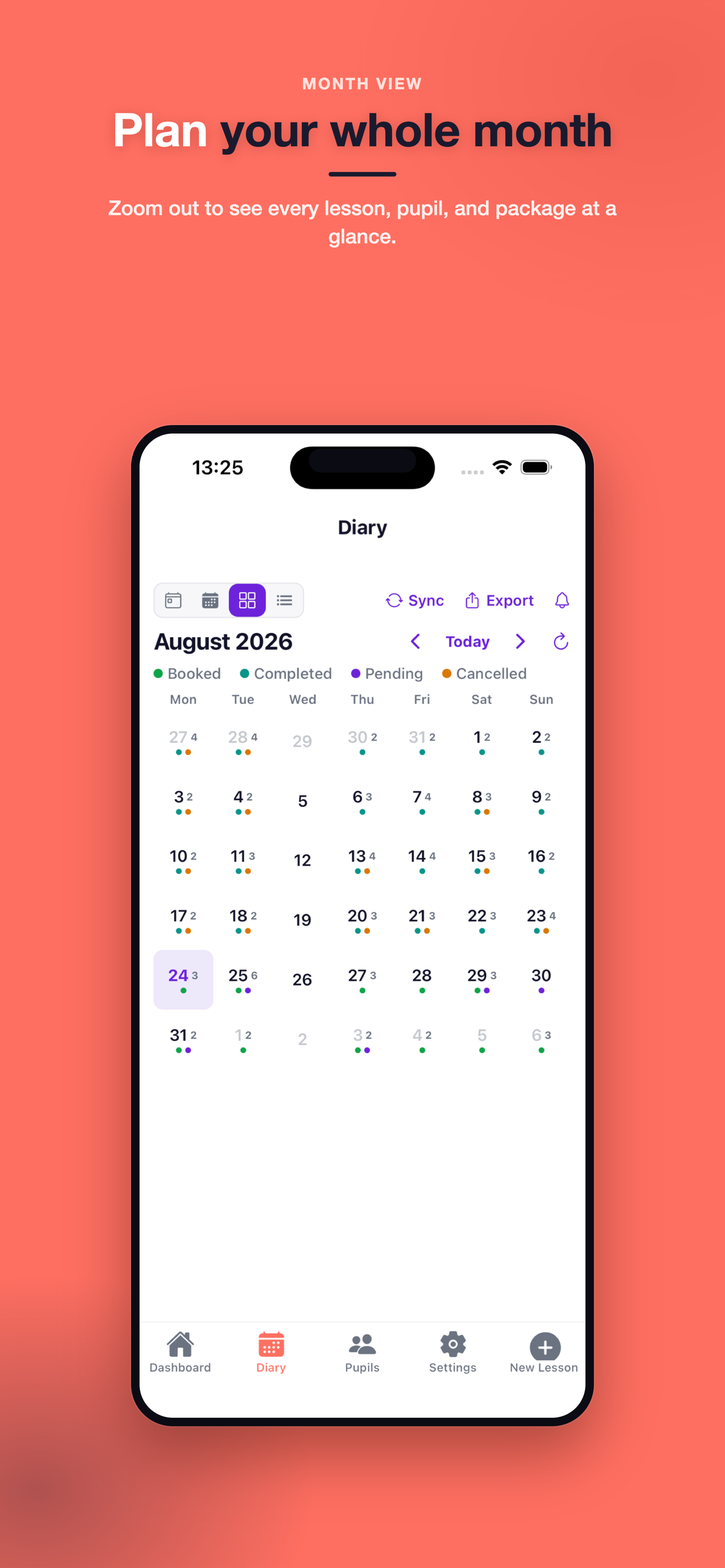 Lesson Diary Solo screenshot 3