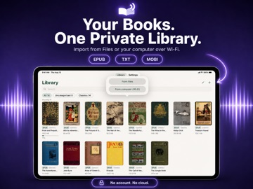 iRead: Read Aloud EPUB Reader iPad screenshot