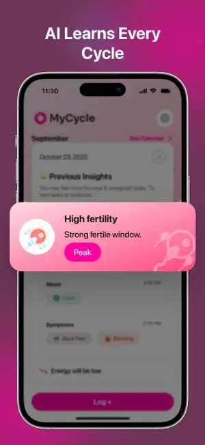 MyCycle AI: Period Tracker screenshot 3