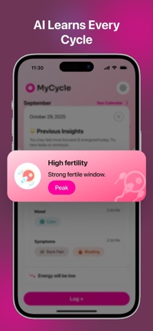 MyCycle AI: Period Tracker screenshot