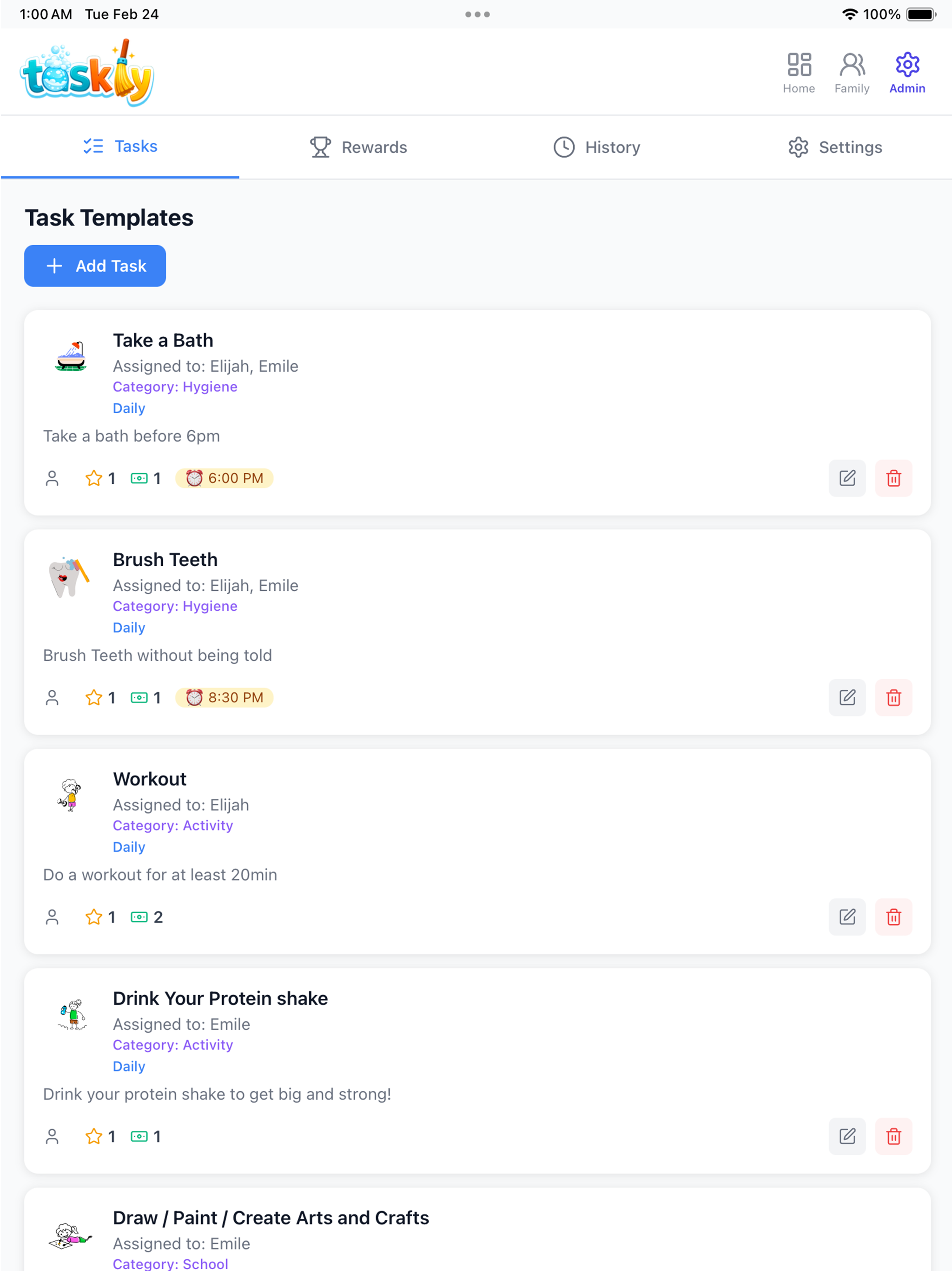 Taskly: Daily Tracker