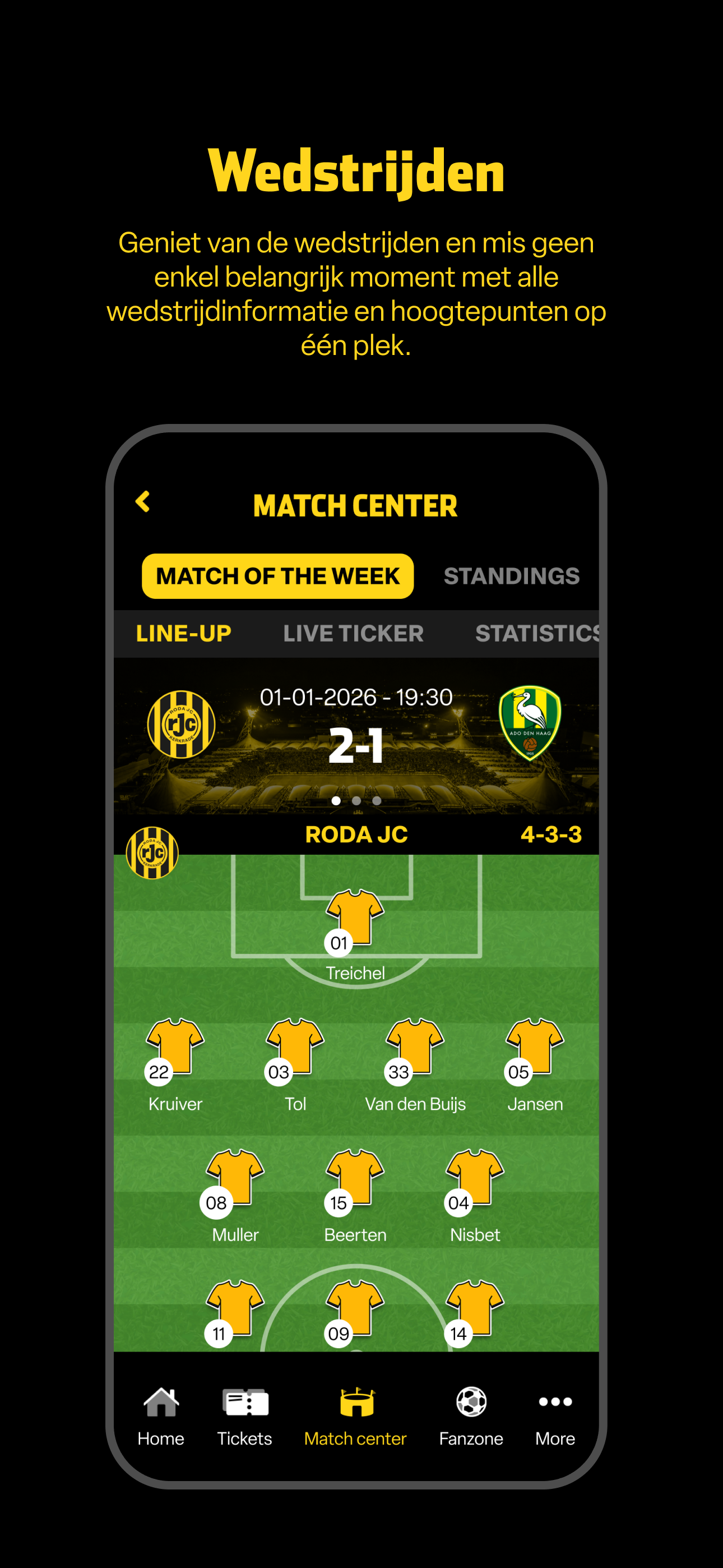 Roda JC - Officiële Club App screenshot 3