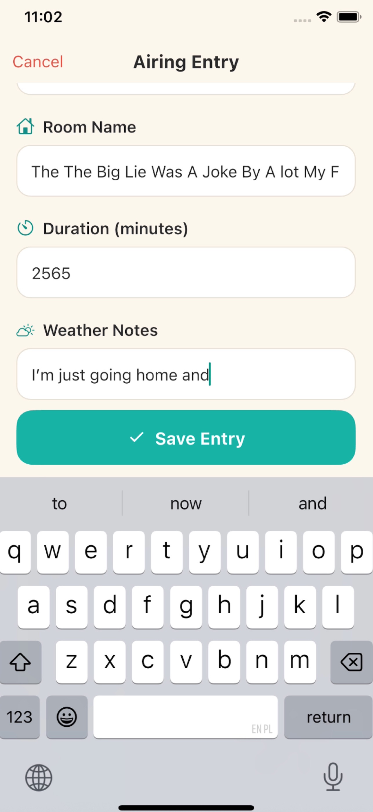 Screenshot 3 of Airwell: Vent Log
