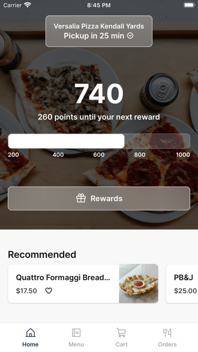 Versalia Pizza iPhone screenshot 1 - Food & Drink app