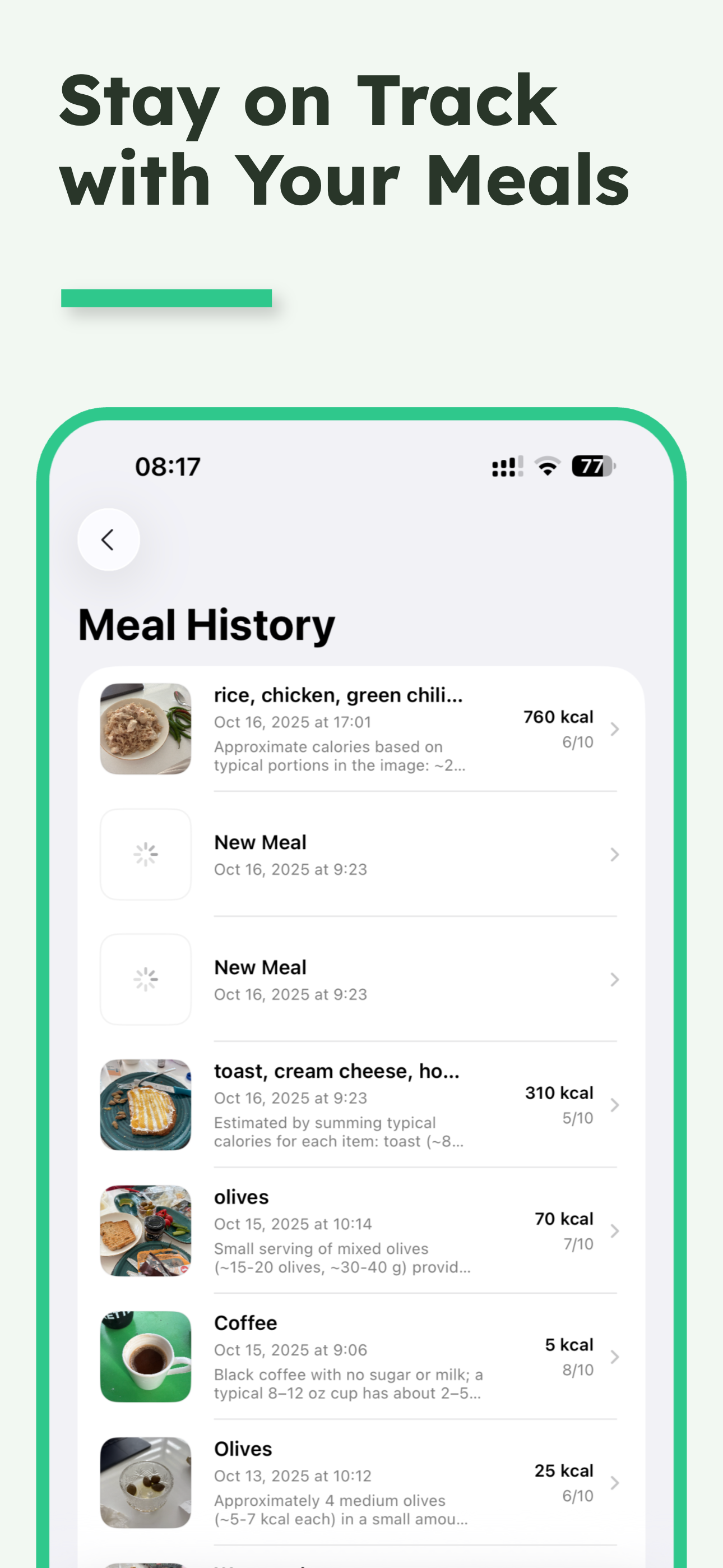 Kalorie · AI Food Scan
