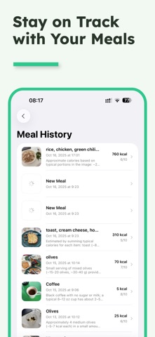 Kalorie · AI Food Scanner iPhone screenshot