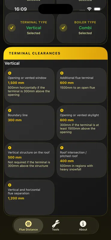Pro Gas Flue Distance screenshot 3 of 3