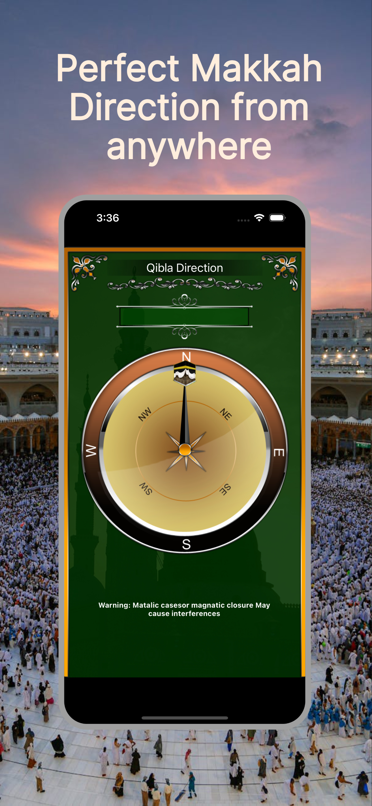 Qibla Compass-Direction Finder