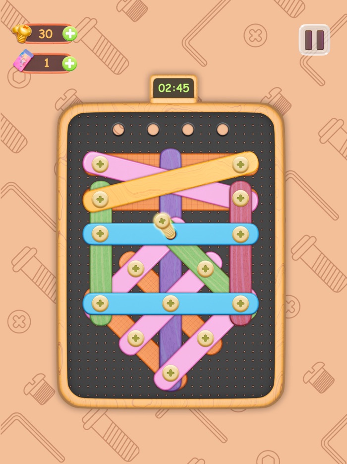 Nuts  Bolts - 3D Wood Puzzle