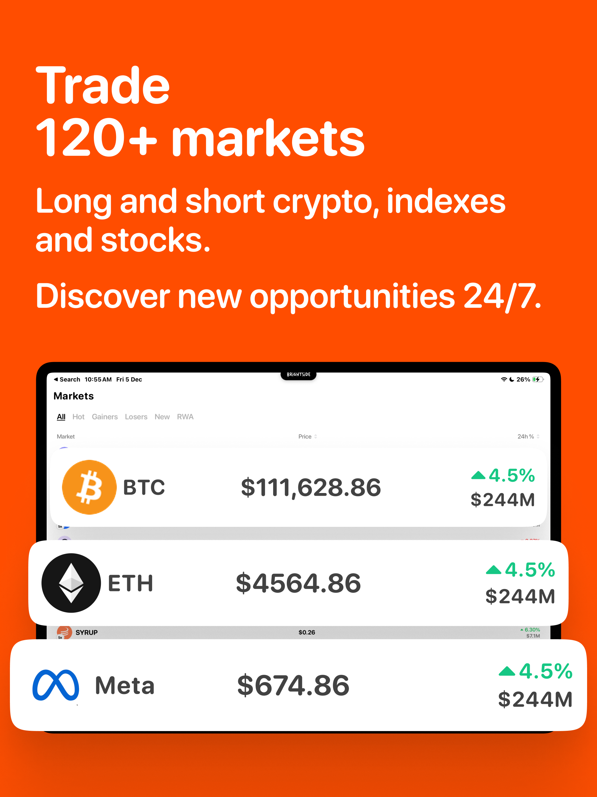 Brightside: Onchain Markets