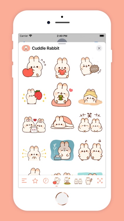 Cuddle Rabbit Animated