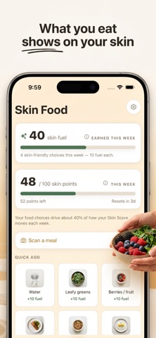 Facet: AI Skin Scan & Coach iPhone screenshot