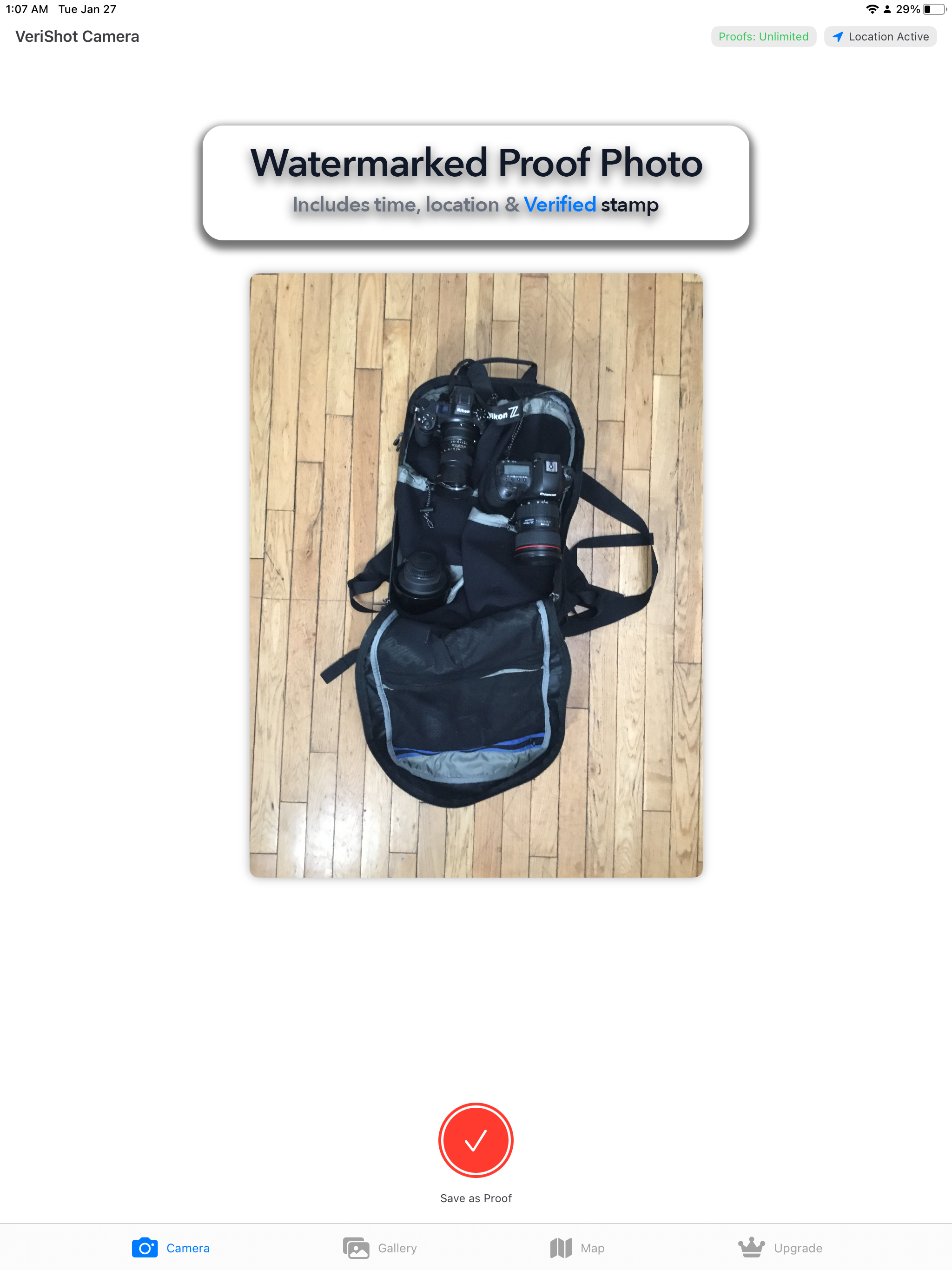 VeriShot Location Proof