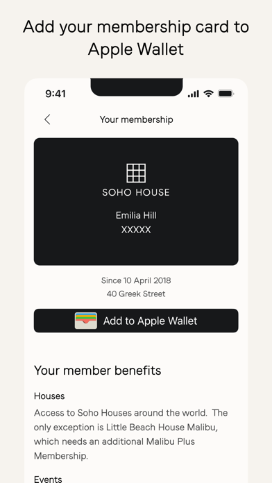 Soho House iPhone screenshot 8 - Lifestyle app