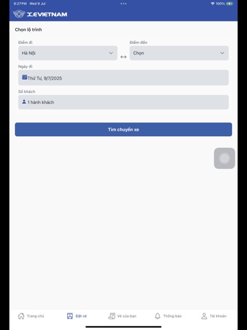 X.E Việt Nam - Đặt xe iPad screenshot