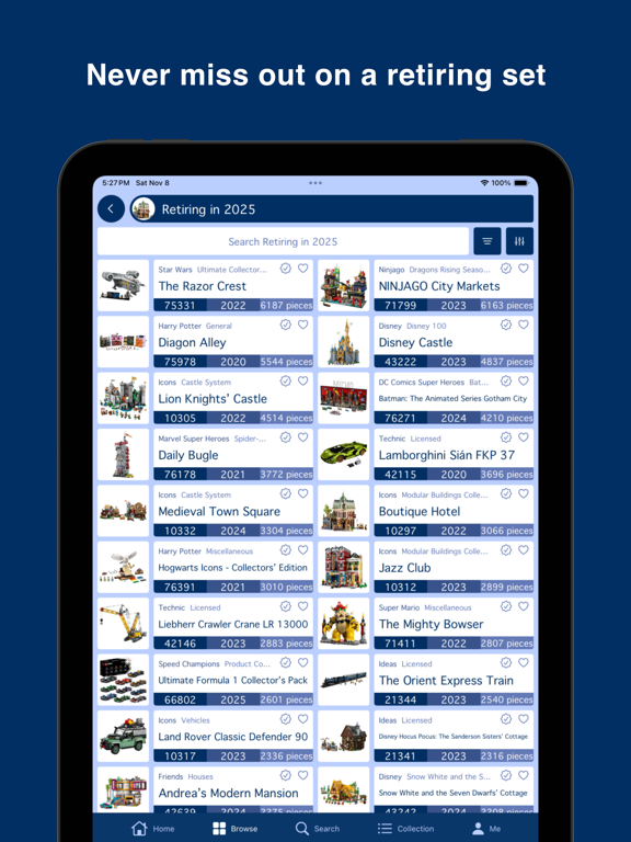 omgbricks for LEGO Sets iPad screenshot 7 - Entertainment app